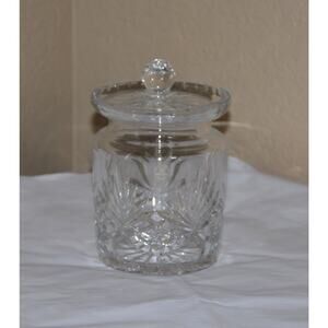 Rogaska Crystal Lidded Biscuit Barrel / Cookie Jar / Trinket Jar